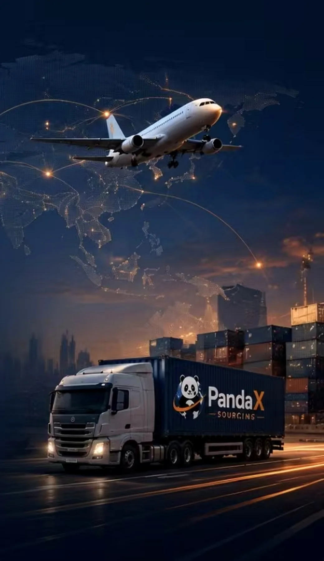 Air and road logistics from China